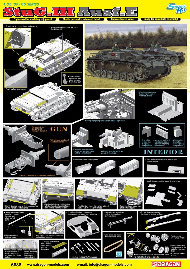 Dragon 6688 StuG.III Ausf.E 1/35 – Bild 5