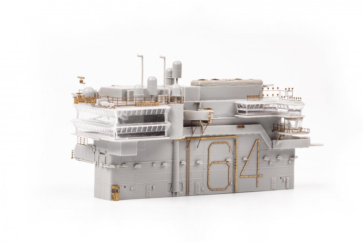 Eduard 53285 USS Constellation CV-64 part 5 - island TRUMPETER 1/350 – image 4