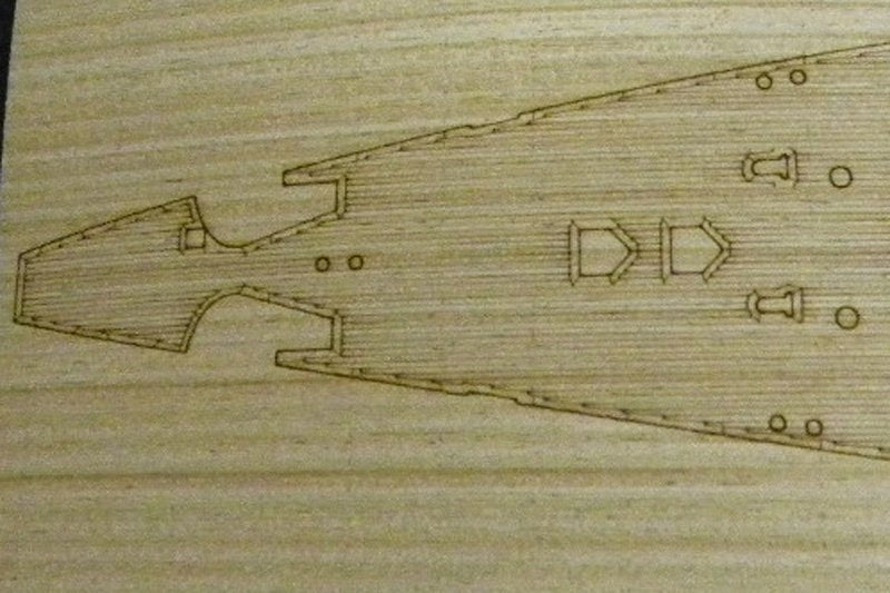Pontos 35012WD1 DKM Scharnhorst Wooden Deck set Type 1 1/350 – zdjęcie 2