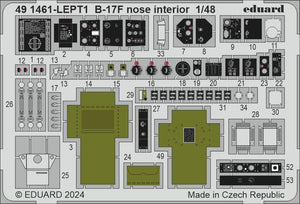 Eduard BIG49427 B-17F alternate nose (frame X) PART I EDUARD 1/48 – image 5
