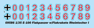 Trumpeter 09586 E-100 Flakpanzer w/Flakrakete Rheintocher I 1/35 – zdjęcie 3