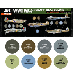 AK Interactive RCS107 WWII RAF Aircraft Colors 8x17ml – image 2