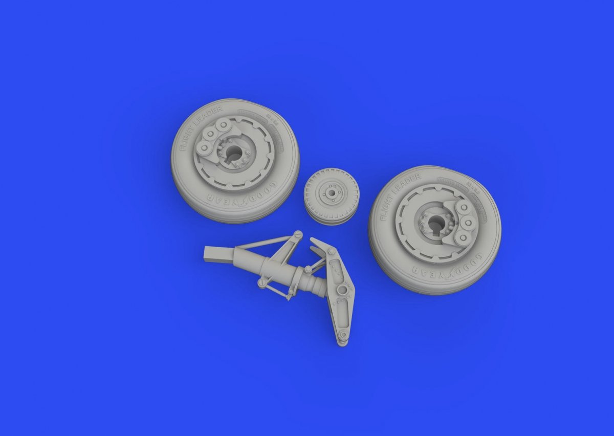 Eduard 648761 A-1J wheels TAMIYA 1/48 – zdjęcie 3