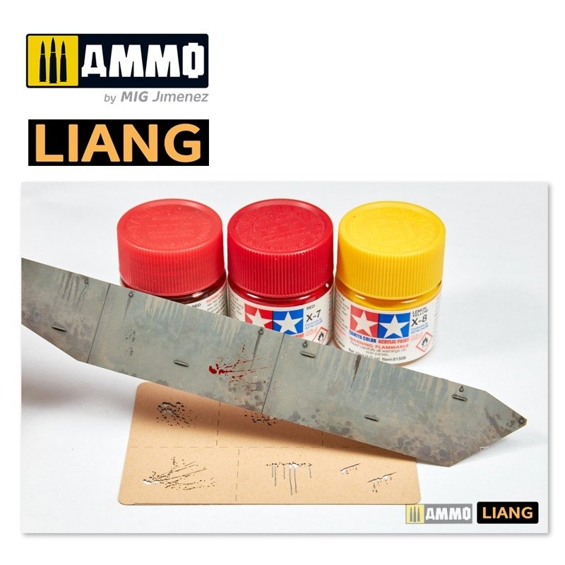 Liang 0005 Splashes Blood Effects Airbrush Stencils – zdjęcie 4