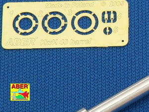 Aber 35L-068 German 75mm barrel for KwK40L/43 with early model muzzle brake for Pz.Kpfw. VI, Ausf.G 1/35 – immagine 3