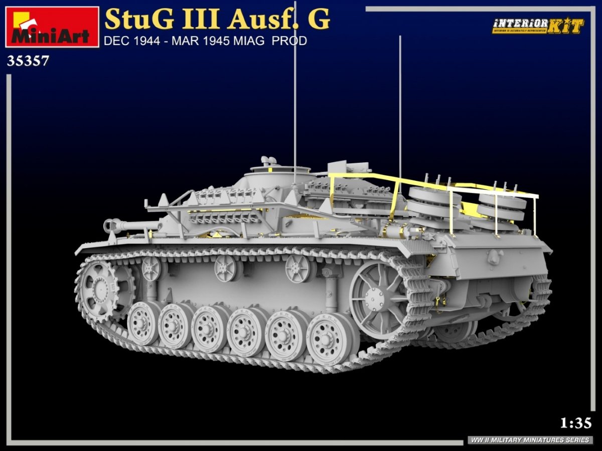 MiniArt 35357 StuG III Ausf. G DEC 1944 – MAR 1945 MIAG PROD. INTERIOR KIT 1/35 – zdjęcie 9