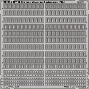 Eduard 99057 WWII German doors and windows 1/350