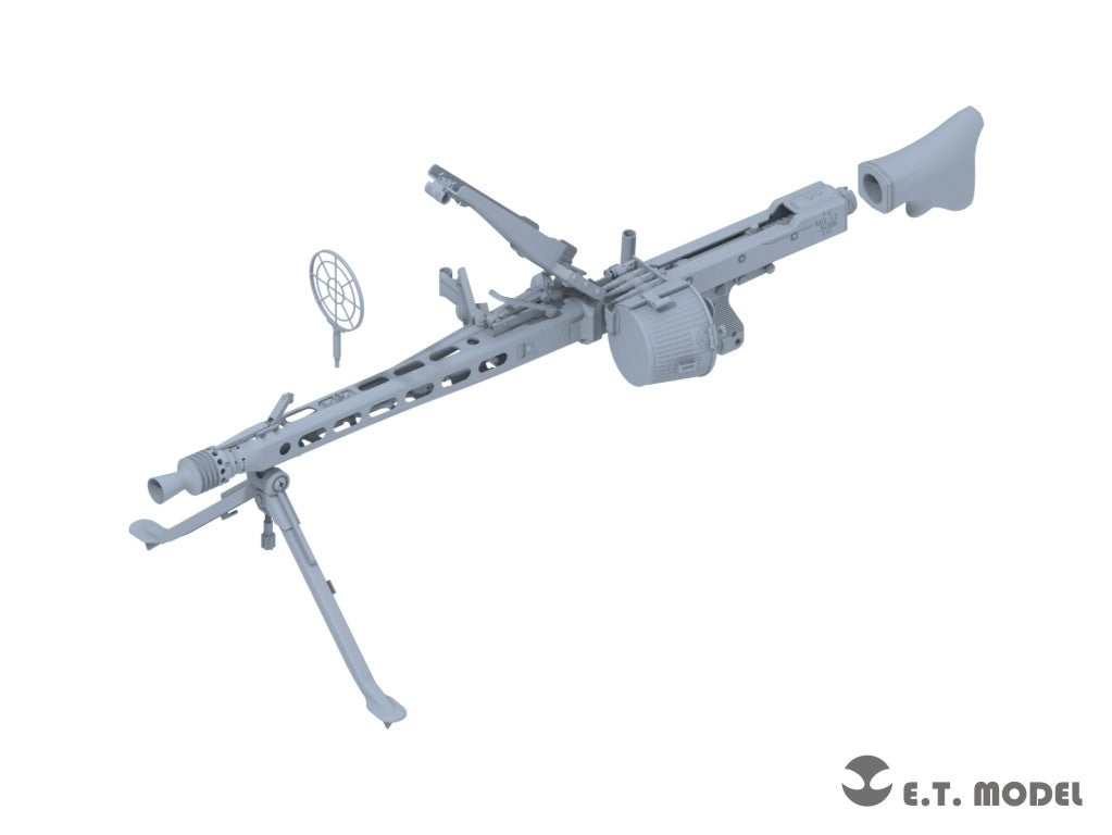 E.T. Model P06-001 WWII German Mg42 Machine Gun &amp;amp; Ammo Box (3D Printed) 1/6 – zdjęcie 3