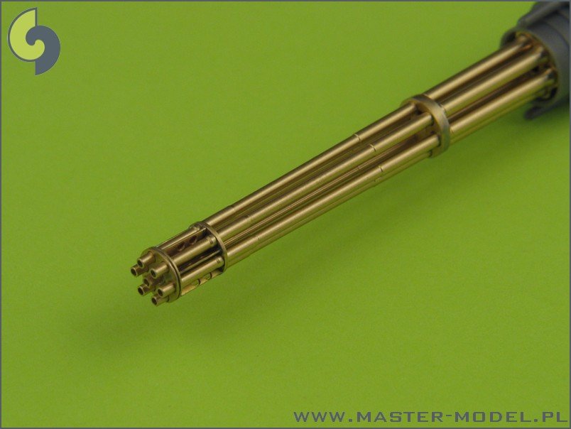 Master AM-32-029 M61 A1 Vulcan - Six-barrelled rotary 20mm cannon - turned barrels with etched barrel clamps 1/32 – immagine 3