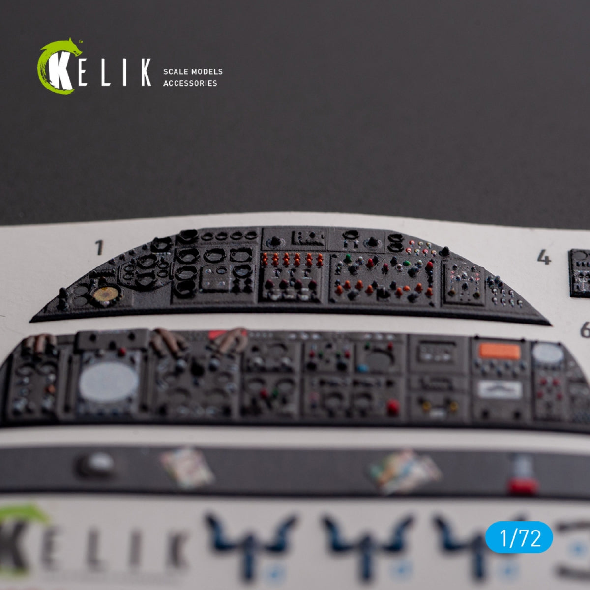 KELIK K72136 AVRO VULCAN B.2 Rear cockpit - interior 3D decals for Airfix kit 1/72 – zdjęcie 4