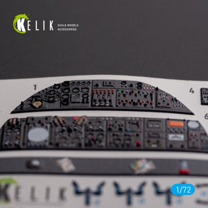 KELIK K72136 AVRO VULCAN B.2 Rear cockpit - interior 3D decals for Airfix kit 1/72 – zdjęcie 4
