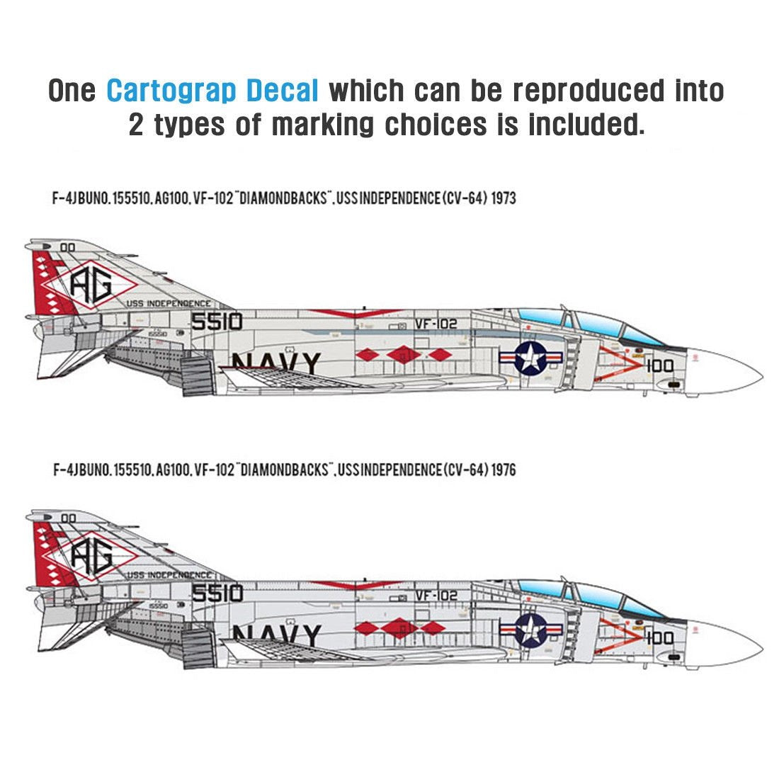 Academy 12323 USN F-4J VF-102 Diamondbacks 1/48 – zdjęcie 4