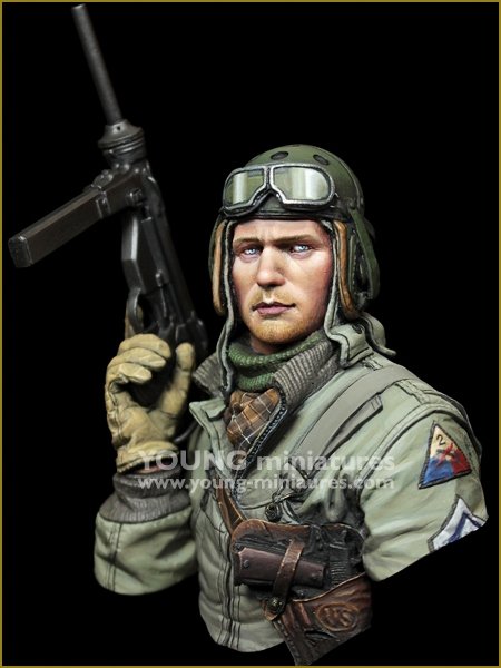 Young Miniatures YM1881 US Tank Crew WWII HELL ON WHEELS 1/10 – zdjęcie 2