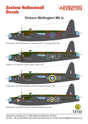 Techmod 72133 - Vickers Wellington IC 1/72 – image 2