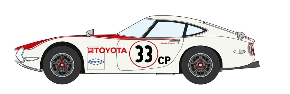 Hasegawa 20520 Toyota 2000GT “1968 SCCA Sports Car Race” 1/24 – zdjęcie 2