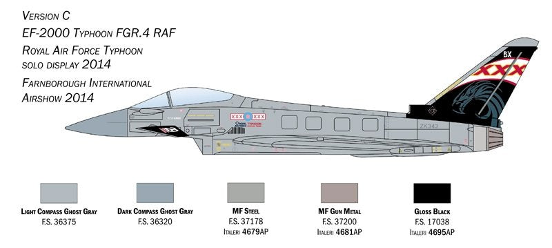 Italeri 1457 EF-2000 Typhoon In R.A.F. Service 1/72 – zdjęcie 3