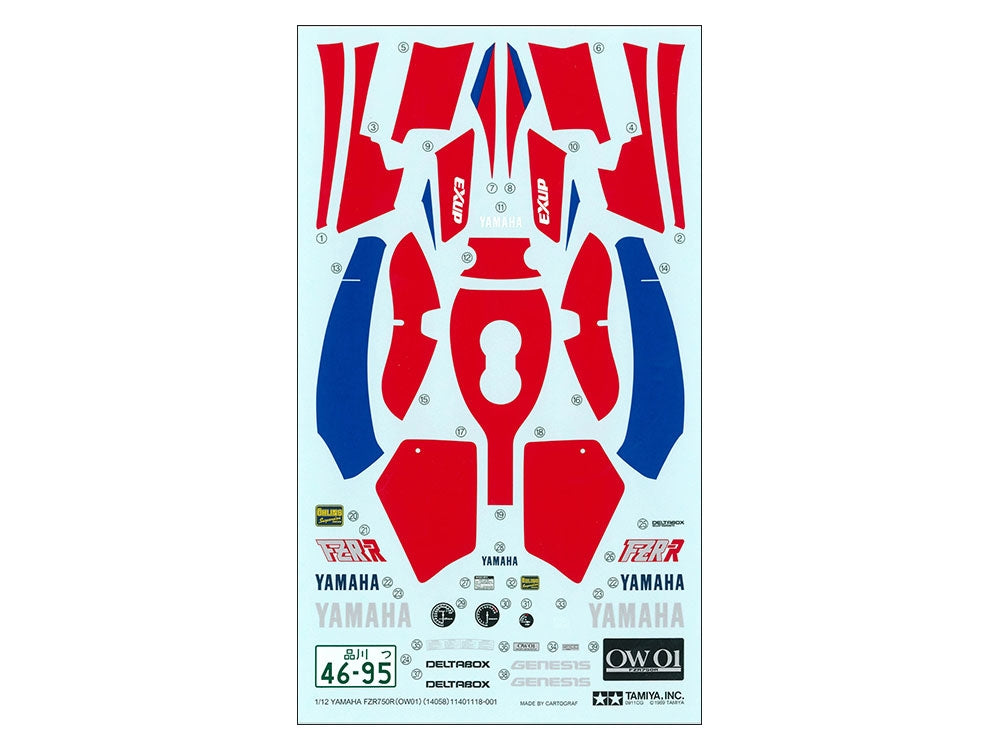Tamiya 14058 Yamaha FZR750R (OW01) 1/12