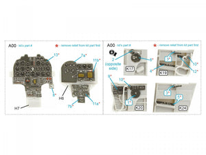 Quinta Studio QDS-48364 F-82G Twin Mustang 3D-Printed &amp;amp; coloured Interior on decal paper (Modelsvit) (Small version) 1/48 – zdjęcie 9