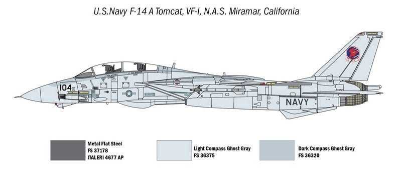 Italeri 1422 Top Gun F-14A vs A-4F 1/72 – zdjęcie 3