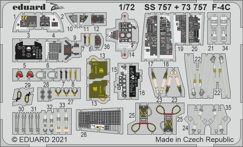 Eduard 73757 F-4C FINE MOLDS 1/72 – zdjęcie 2