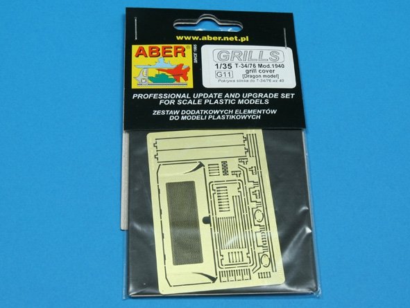 Aber 35G11 Grille cover for russian tank T-34/76 model 1940 1/35 – zdjęcie 4