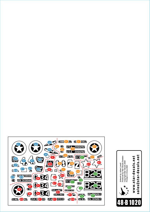 Star Decals 48-B1020 US M4 Sherman. D-Day and France in 1944. 1/48 – image 3