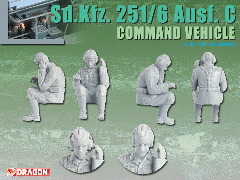 Dragon 6206 Sd.Kfz. 251/6 Ausf. C Command Vehicle 1/35 – zdjęcie 3