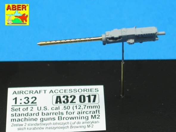 Aber A32017 Set of 2 cal .50 (12,7mm) standard barrels for US aircraft machine guns Browning M2 1/32 – zdjęcie 5