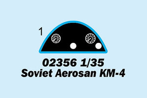 Trumpeter 02356 Soviet Aerosan KM-4 1/35 – zdjęcie 3