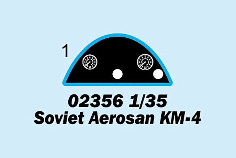 Trumpeter 02356 Soviet Aerosan KM-4 1/35 – zdjęcie 3