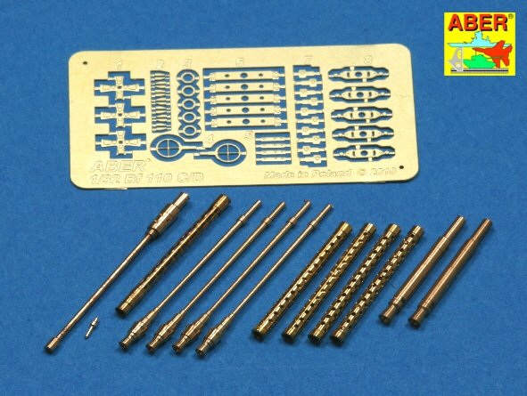 Aber A32110 Armement pour chasseur allemand Me 110 C/D (1/32)