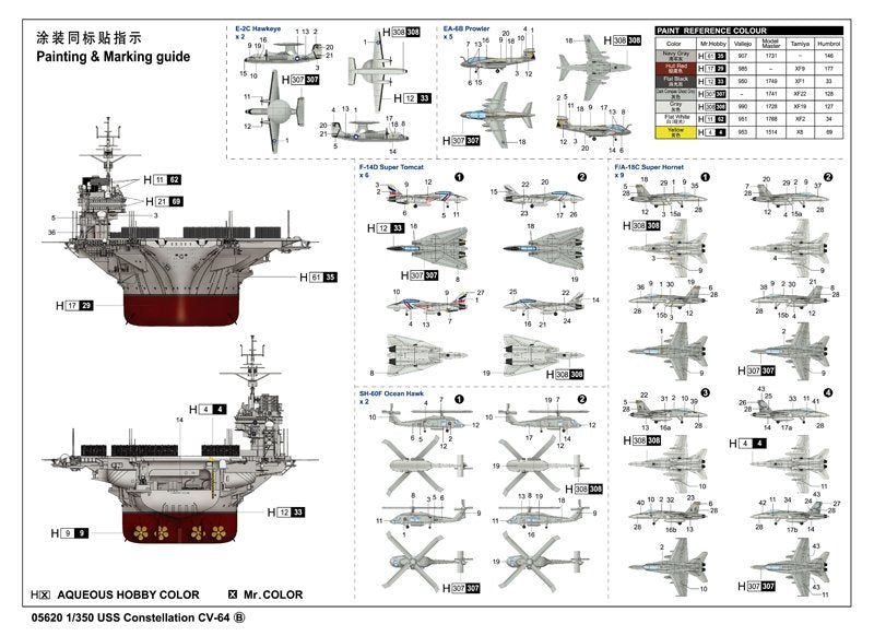 Trumpeter 05620 USS Constellation CV-64 1/350 – zdjęcie 3