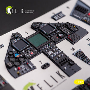 KELIK K32027 F-117A - Type 1 interior 3D decals for Trumpeter kit 1/32 – zdjęcie 4