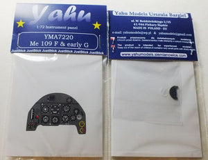 Yahu YMA7220 Me 109 F &amp;amp; early G (Zvezda / AZmodel) 1/72