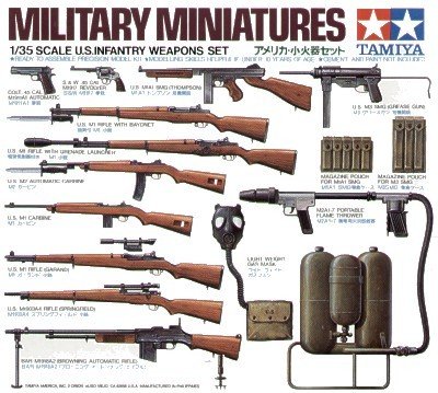 Tamiya 35121 US Infantry Weapons Set (1/35)
