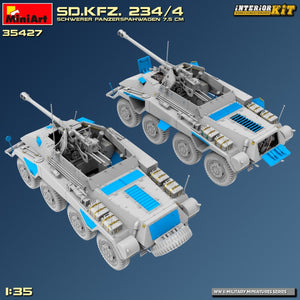 MiniArt 35427 Sd.Kfz. 234/4 SCHWERER PANZERSPÄHWAGEN 7,5 cm. INTERIOR KIT 1/35 – zdjęcie 15