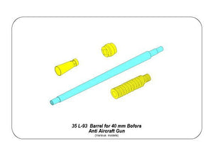 Aber 35L-093 Barrel for 40mm Bofors Anti Aircraft Gun 1/35 – zdjęcie 8