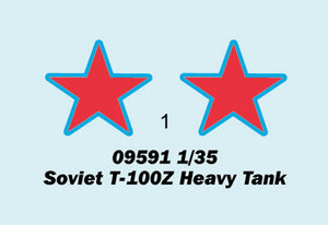 Trumpeter 09591 Soviet T-100Z Heavy Tank 1/35 – immagine 3