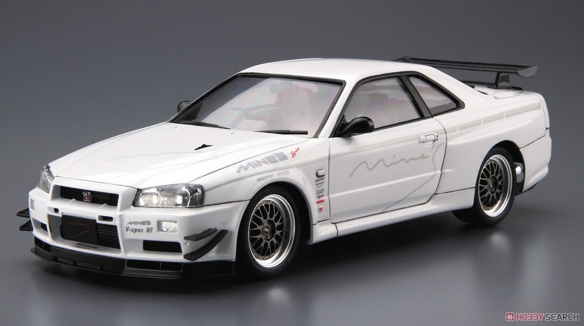 Aoshima 05986 Nissan Skyline GT-R R34 BNR3 1/24 – Bild 2