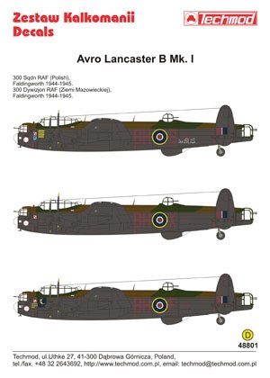 Techmod 48801 - Avro Lancaster BI (1/48) – image 2