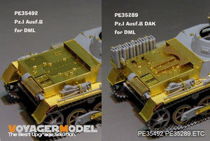 Voyager Model PE35289 WWII German Pz.Kpfw.I Ausf. B DAK version basic (For DRAGON 6207) 1/35 – immagine 4