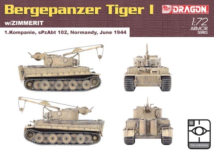 Dragon 7210 Demolition Tiger w/Zimmerit 1/72 – imagen 2