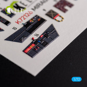 KELIK K72126 MIRAGE III C - interior 3D decals for Modelsvit kit 1/72 – zdjęcie 4