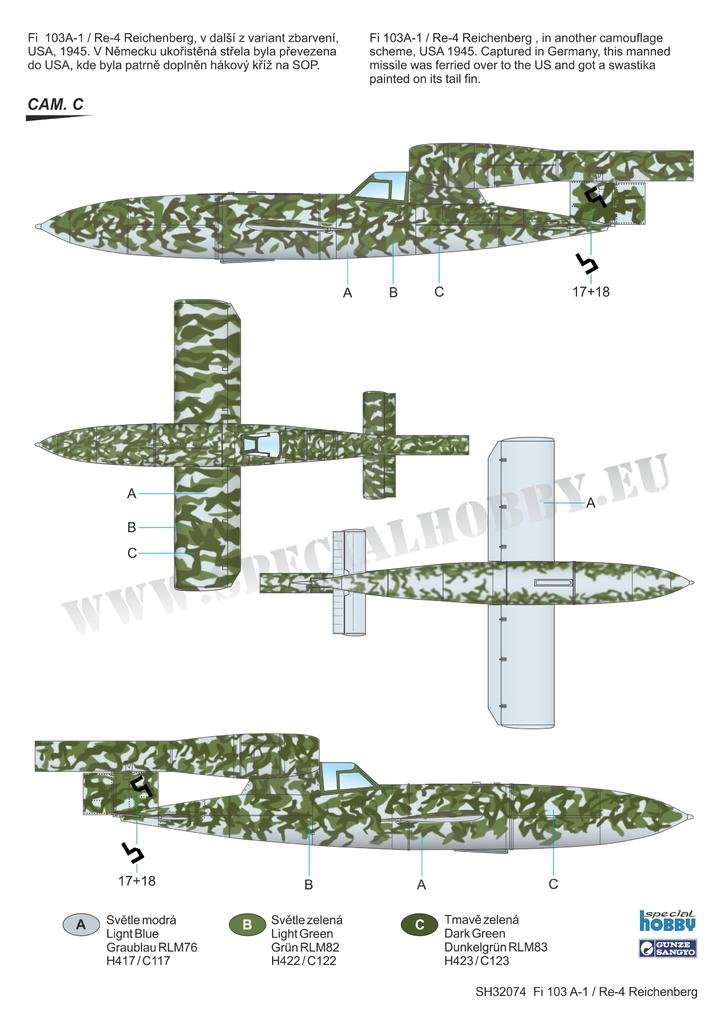 Special Hobby 32074 Fieseler Fi 103R / V-1 Reichenberg 1/32 – zdjęcie 5