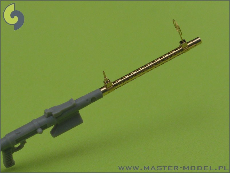 Master AM-32-013 German aircraft machine gun MG 15 - turned barrels and etched sights (2pcs) 1/32 – zdjęcie 2