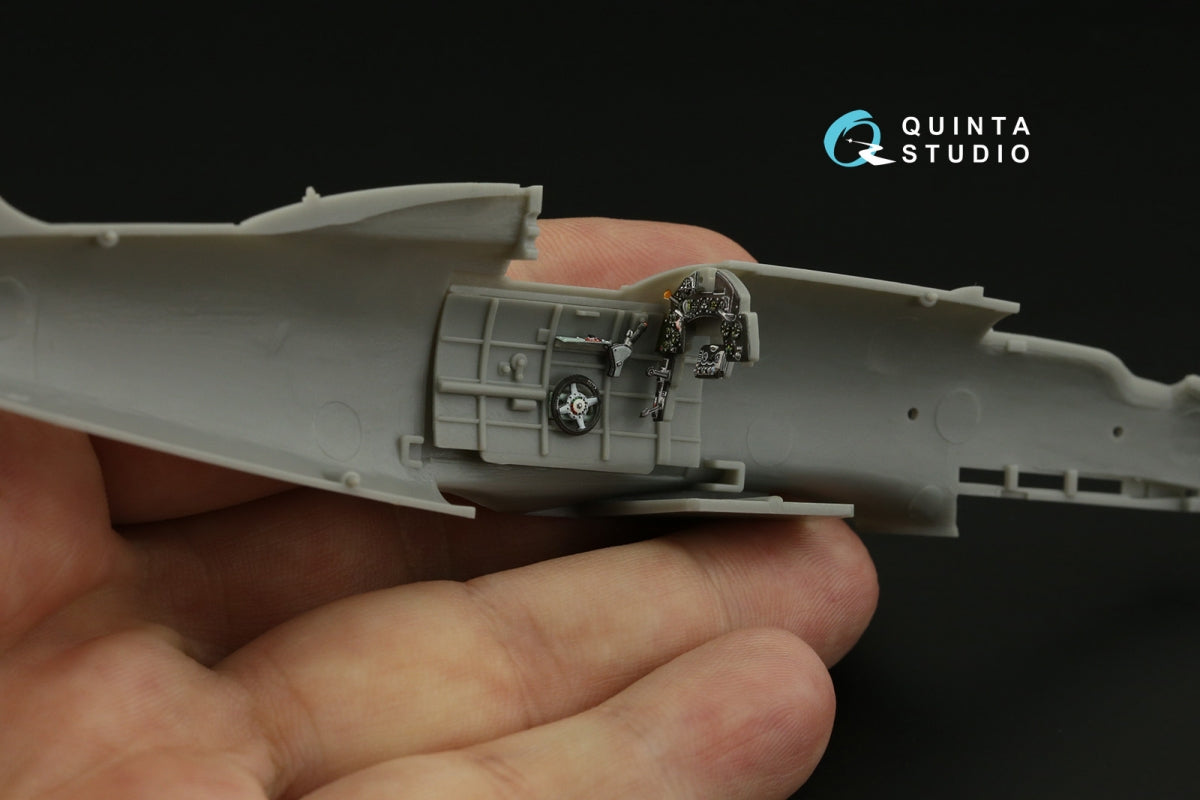 Quinta Studio QDS-48389 Macchi C.202 Folgore Early 3D-Printed &amp;amp; coloured Interior on decal paper (Hasegawa/Eduard) (Small version) 1/48 – zdjęcie 4