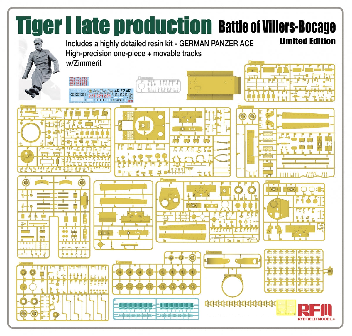 Rye Field Model 5101 Tiger I Late Production Battle of Villers-Bocage Limited Edition 1/35 – image 5