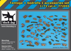 Black Dog T72055 Tentage plus bedrolls 1 accessories set 1/72 – image 2