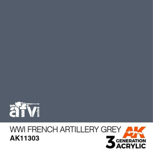 AK Interactive AK11303 WWI French Artillery Grey 17ml