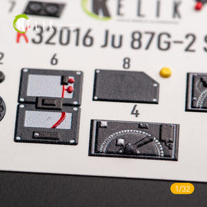 KELIK K32016 JUNKERS JU 87 D/G STUKA - INTERIOR 3D DECAL FOR TRUMPETER KIT 1/32 – zdjęcie 6
